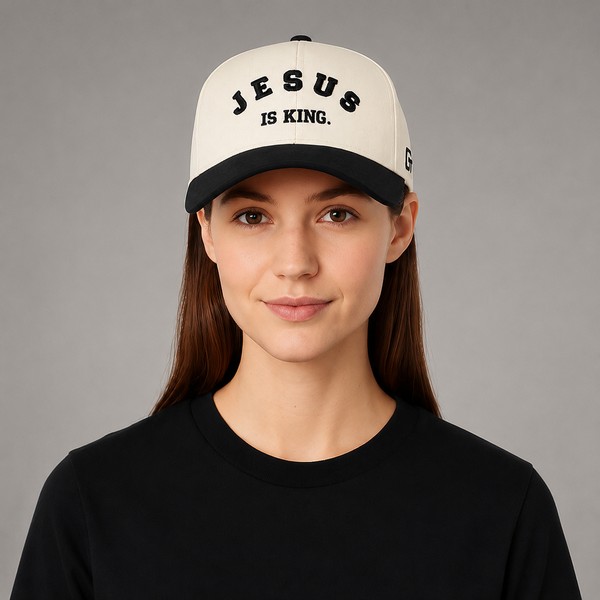 JESUS IS KING Two-Tone Cap