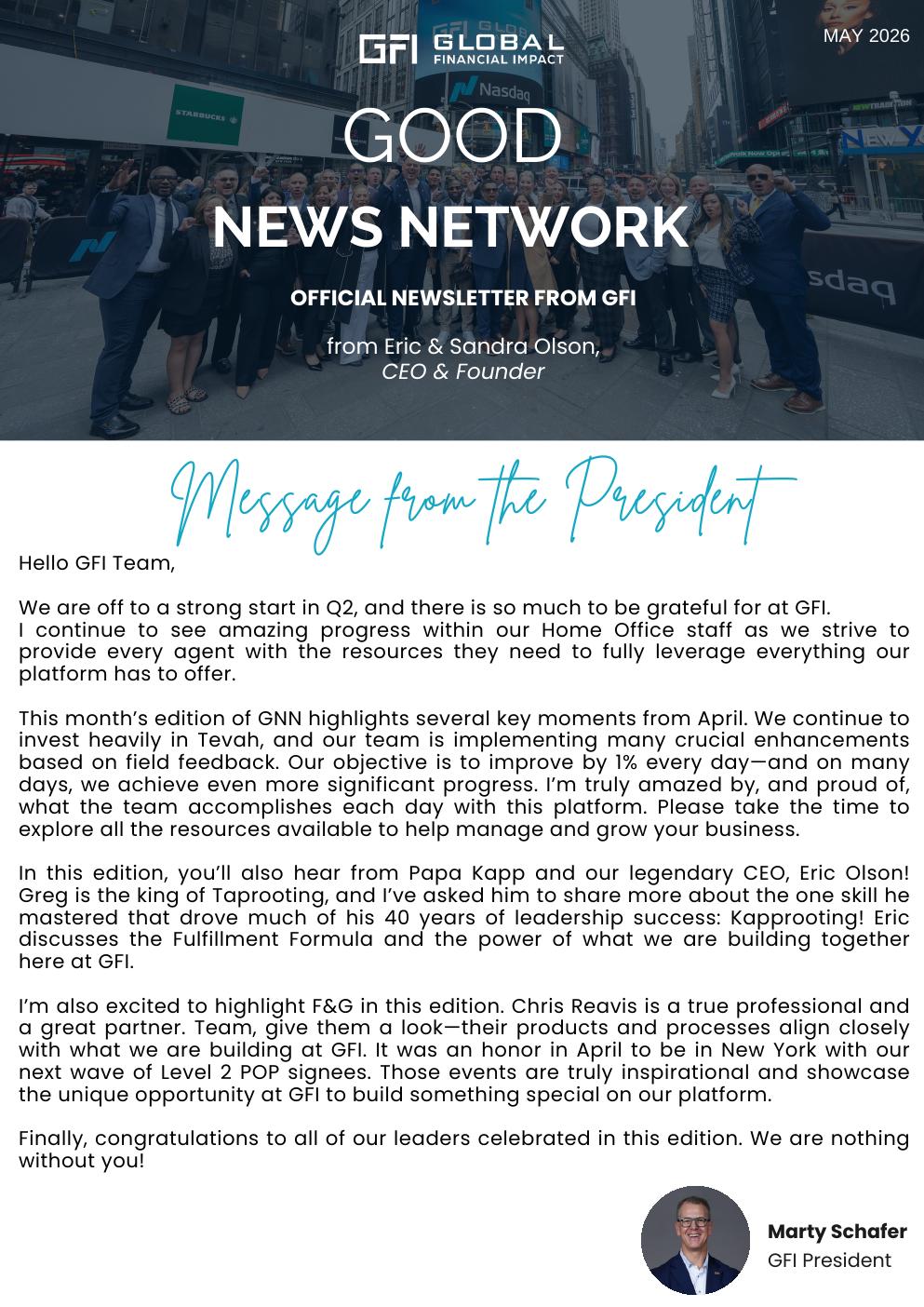 Good News Network, May 2026 cover